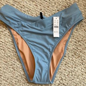 JCrew cross front cheeky bikini bottom